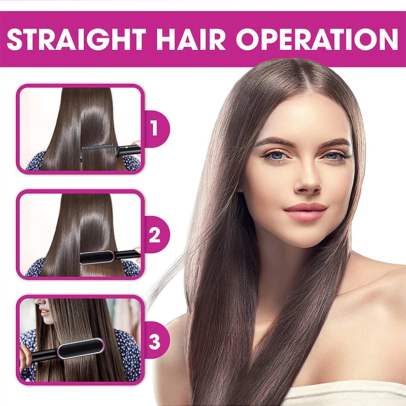 Professional Hair Comb Brush Beard Straightener Hair Straightener With Anti-Scald Feature Beard Straightener Comb